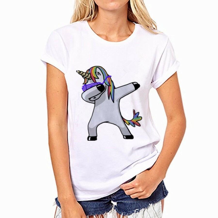Camiseta Dab Divertida Baile Unicornio Perro Gato Oso Dabbing Tshirt Tee