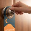 Double Sided Door Hanger Sign Please Do Not Disturb and Welcome Please Knock Hanging Door Handle Signs for Home Hotel Office Use