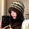 Women‘s Wool Hat Autumn and Winter Warm Ear Protection Cold Hat Female Cute Thickened Knitted Hat
