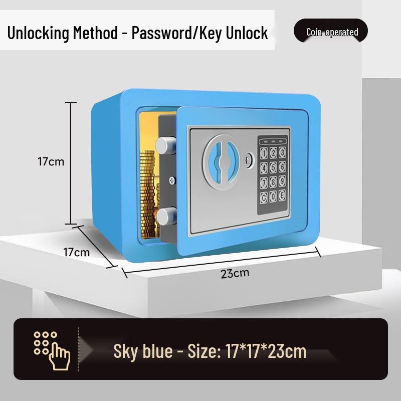 In-Stock Kids Safe: Secure Password Money Box for Deposits & Withdrawals, Large Capacity, Ideal Gift for Children