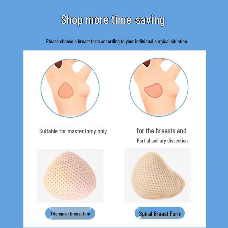 Легкий дышащий бюстгальтер для мастэктомии с протезом груди для лета