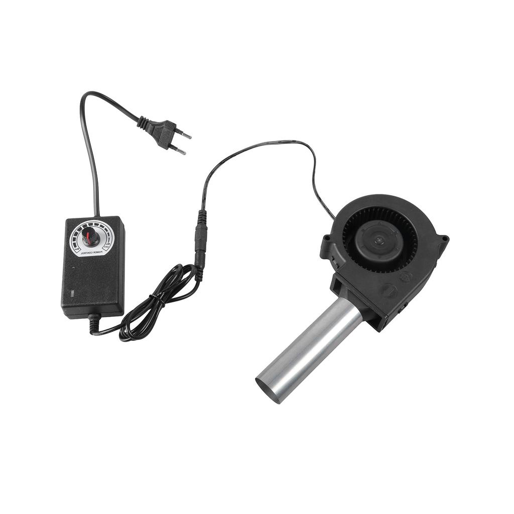 Электрический вентилятор для барбекю с регулируемой скоростью и гибким шлангом для розжига угля