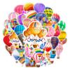 50Pcs/Set Graffiti Sticker Waterproof Phone Mark Left Air Tear-Resistant Hot Self-Adhesive Balloon Cartoon Case Handbook Decal