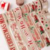 Christmas Ribbon Party Decor Gift Packaging DIY Linen Decorations