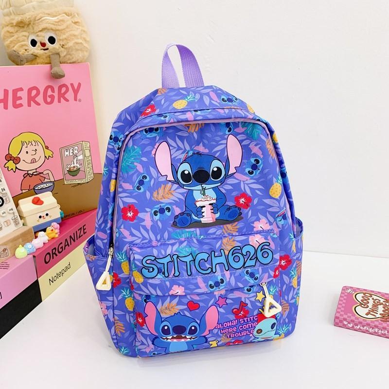 Детский рюкзак с гитарой, цветком, листом, ананасом, мультяшным узором