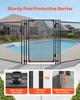 VEVOR Pool Fence Gate, 1.2 x 0.75 m Inground Swimming Pool Fences Gate, Outdoor Security Fencing Door Kit with Metal Latch and Stopper