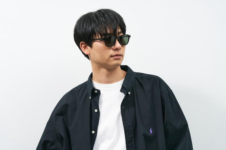 Zoff Солнцезащитные очки UV для вождения и спорта в стиле Веллингтон (Черный 4) [Веб-эксклюзив] Легкий, Защита, Унисекс, Стильный, [ZA241G66-14E4]