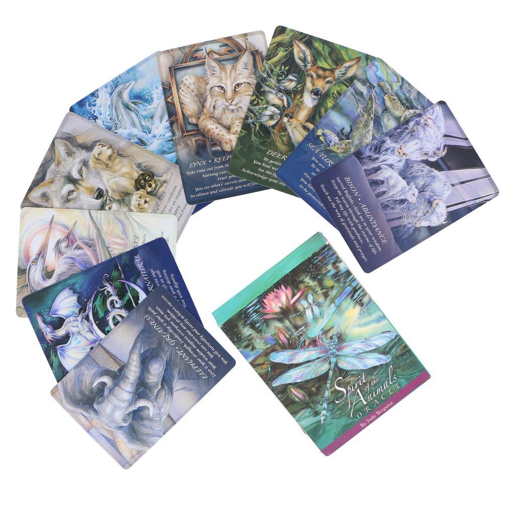 Spirits of The Animals Oracle Cards English Divination Fate Fortunetelling Tarot Card Decks