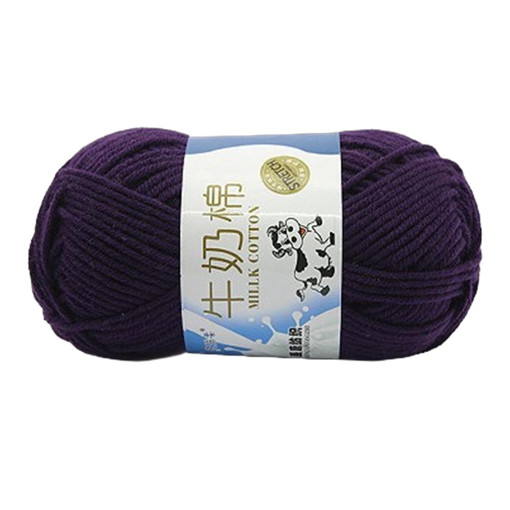 Пряжа для ручного вязания Молочная хлопковая пряжа Мягкая пряжа Разноцветная пряжа для вязания крючком Хлопковые нитки Вязальные принадлежности для детей