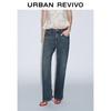 UR 2025 Осень Винтажные Вываренные Джинсы Деним Широкие Штанины