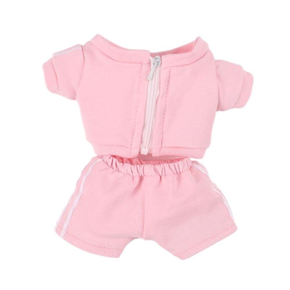 Dressing Game Cotton Stuffed Mini Sports Suit 20CM Doll Sportswear Dolls Clothes Topcoat Trousers