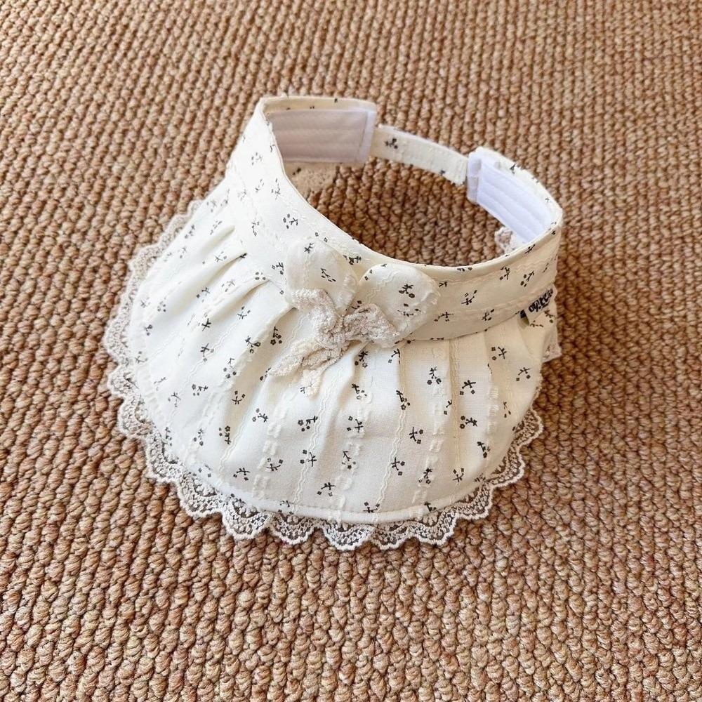 Summer Baby Sun Protection Hat Large Brim Visor Cap Sweet Children's Sun Hat No Top Sunshade