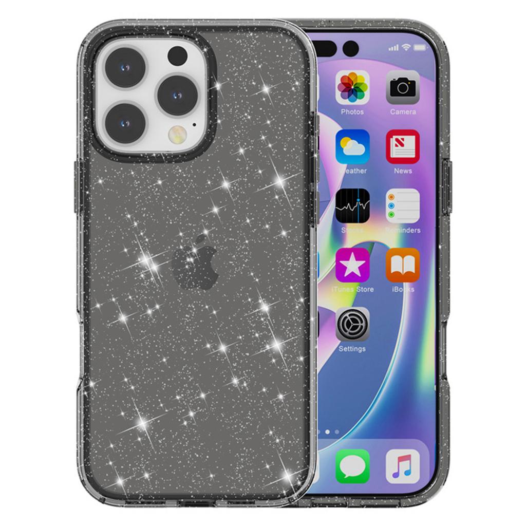 AMORUS For iPhone 16 Pro Case Soft TPU Hard PC Back Shockproof Phone Cover