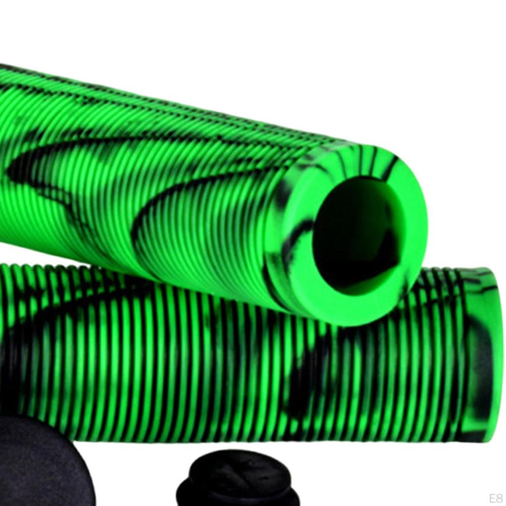 2 Pieces Bike Handlebar Grips Cycling Bar Covers Soft Sleeves Replacement Bicycle Handle
