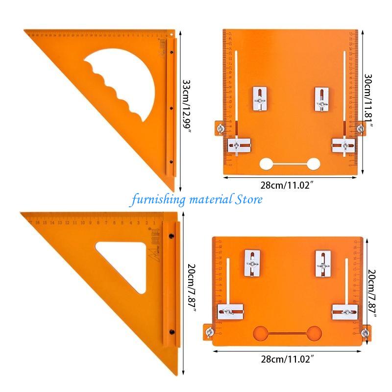 Y5GD Столярный угольник 90 градусов Треугольная линейка Алюминиевый