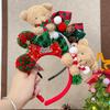 Плюшевый ободок с мишкой и заколка-бант для волос для женщин - Рождественский фотореквизит и аксессуары