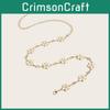 Summer Floral Metal Waist Chain Accessory For Womens Fashion