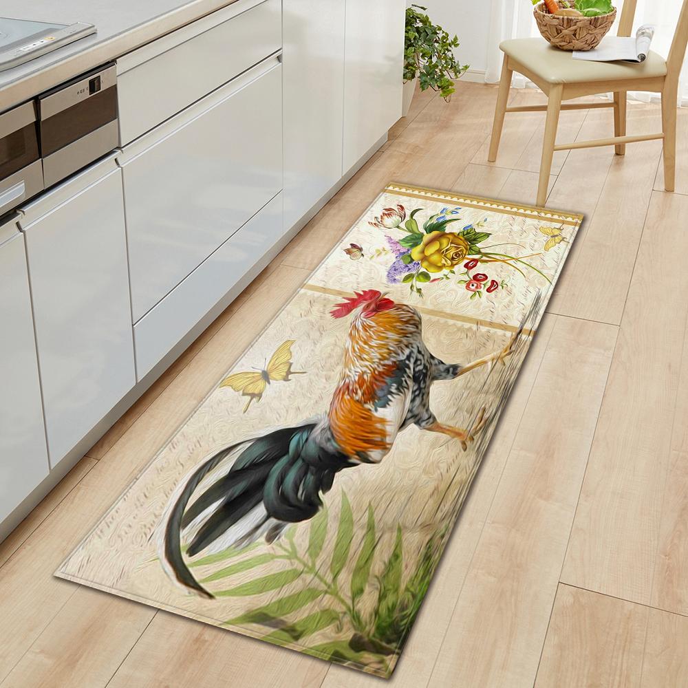 Коврик для пола на кухне, коврик для входа в ванную комнату, декор гостиной, длинный ковер для спальни, коридора, балконной двери, нескользящий коврик для ног
