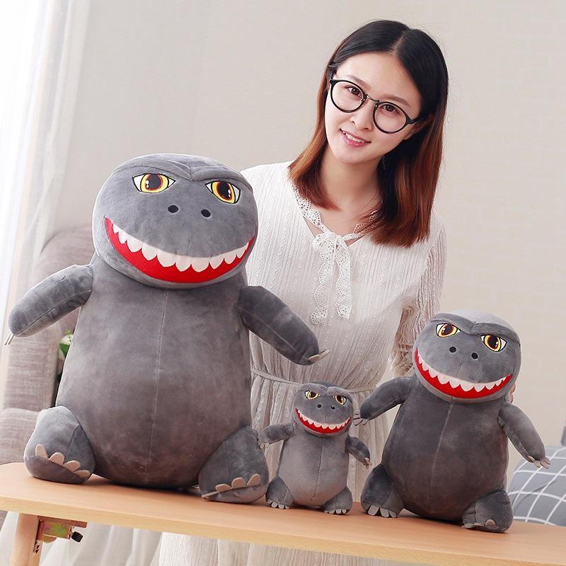 20CM Anime Godzilla Q Version Plush Toy Cute Soft Stuffed Animal Doll Kawaii Throw Pillow Sofa Decoration Collection Kids Gift