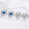 Корейский стиль высококачественные темпераментные женские серьги-гвоздики с бриллиантами изысканные модные миниатюрные серьги-кольца