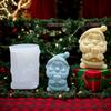 DIY Christmas Silicone Candle Mold for Handmade Aromatherapy Candles, Plaster Crafts, and Resin Casting