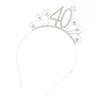 16/18/21/30/40/50/60/80 Birthday Party Tiara Crown Headband Hair Loop Decoration