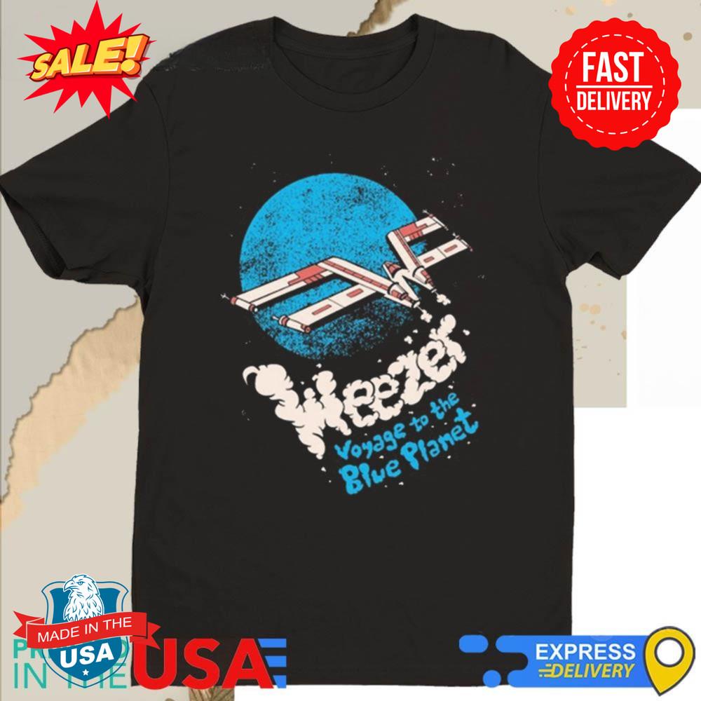 Weezer Тур 'Путешествие к Голубой Планете' 2024 Футболка S-5XL