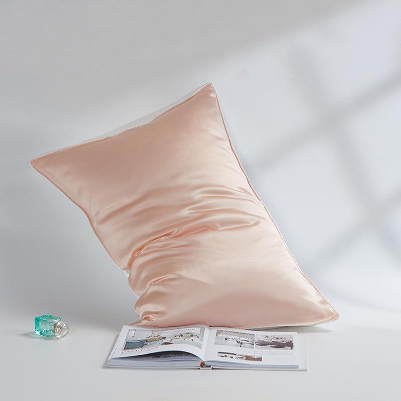 Mulberry Silk Pillowcase Pair - High-Grade Solid Color for Skin & Hair Care