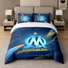 3Pcs Bedding SetOlympique Lyonnais FC Soft Bed Sheet and Two Pillowcases Home Bedroom Decor