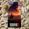 Полотенце Пляжное Полотенце Большого Размера Игра Быстросохнущее D-Dead Dry Полотенце Впитывающее Мягкое Для Плавания 2 Пляжных Полотенца красное R-Искупление для Мужчин Женщин
