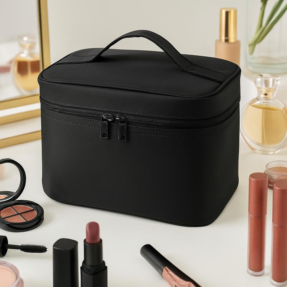 Japanese Style Cosmetics Bag Black Washing  Storage Bag Multi-functional Women's Makeup Bag  Travel