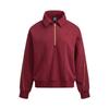 Under Armour New Spring Collection Casual Sports Series Brand Logo Fashion Simple Half-Zip Loose Sweatshirt Women Sweatshirt Flame-Red 6006009-625