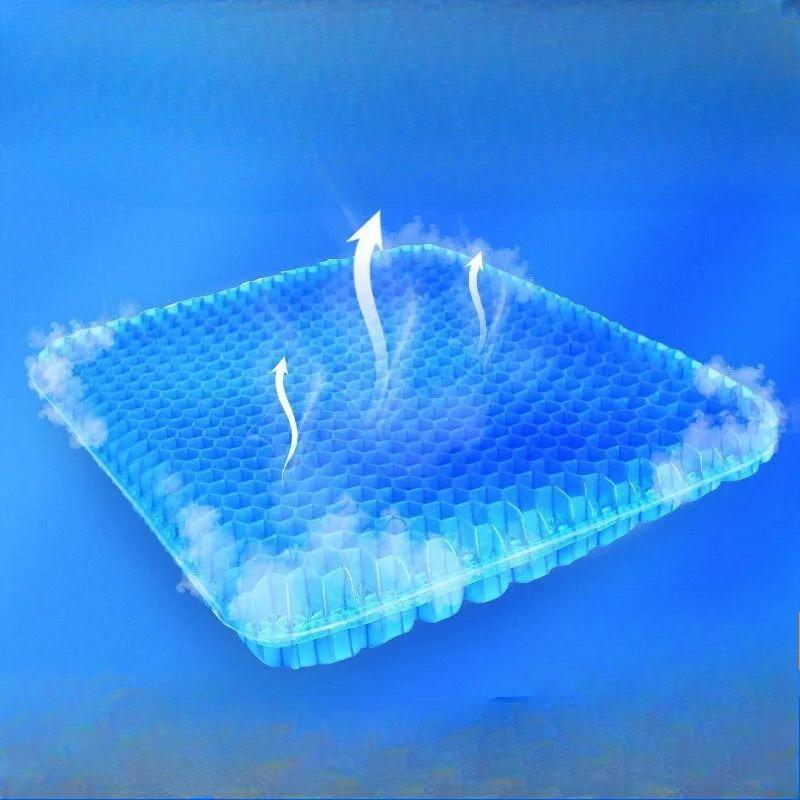 Летние гелевые подушки для сиденья, Дышащие сотовые ледяные подушки, Мягкие ледяные подушки для автомобильного сиденья, Охлаждающие подушки для сиденья офисного и домашнего табурета