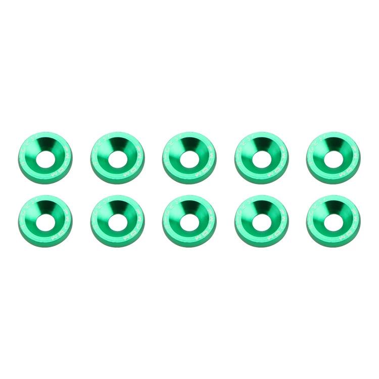 10 PCS M6 Car Modified Fasteners Fender Washer Bumper Engine Concave Screws Fender Washer License Plate Bolts Car Styling Gasket