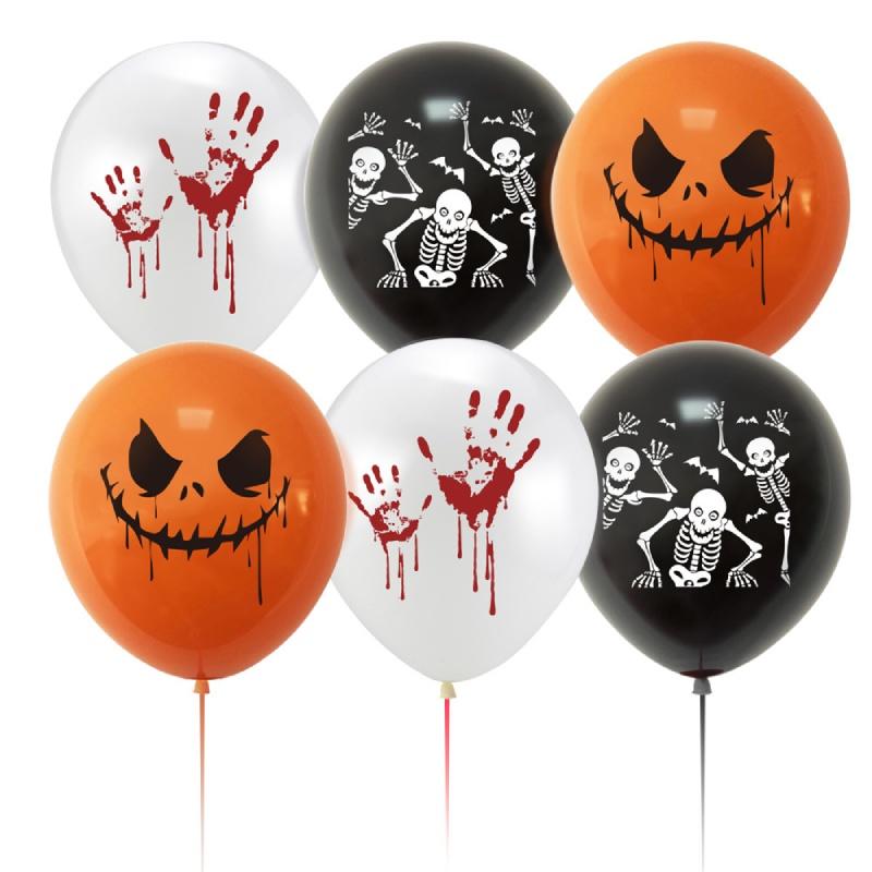 High-quality Halloween Party Balloons Scary Skull Ghost Pumpkin Balloons