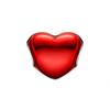 Pandora Heart Shaped Metal Red Heart Charm Women Jewelry 799291C02