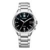 Watch ATTESA Waterproof Radio Solar Business Simple Second Hand Date Black Silver [Citizen] CB1120-50G Men's