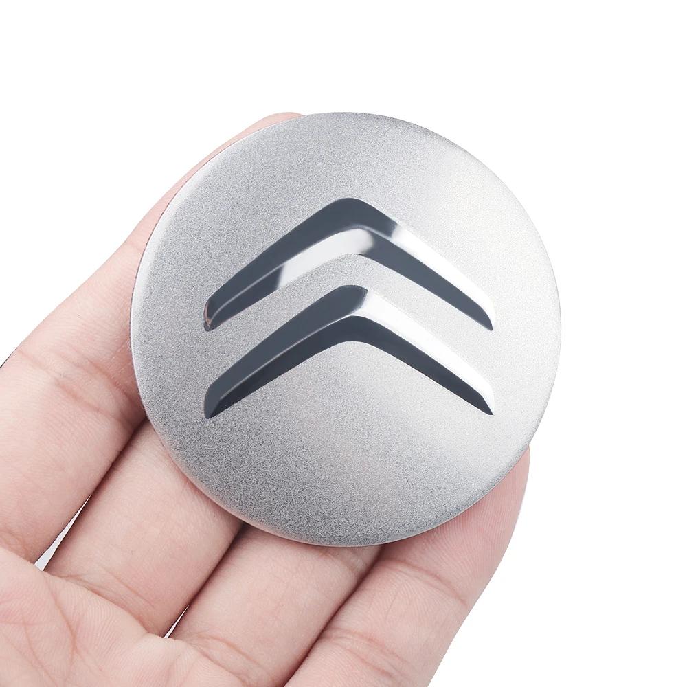 ADT2 4Pcs Car Styling Aluminum Wheel Center Hub Caps Stickers For Citroen C4 C3 Xsara C-Elysee C5 C1 DS DS3 DS5 DS4 Jumper Picasso