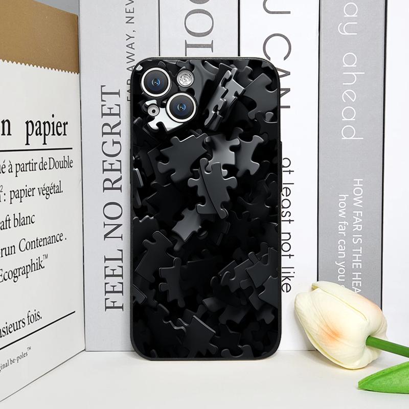 Стильный художественный чехол-пазл для iPhone 17 16 12 11 14 Plus 13 15 Pro Max Mini X XS Max XR Ударопрочные мягкие чехлы