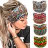 Boho Wide Headbands Elastic Printed Headscarf New Hair Scarf Women
