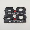2x Черный 5.0 COYOTE V8 Автомобильный значок 5.0L Боковой значок Металлическая наклейка Автонаклейка