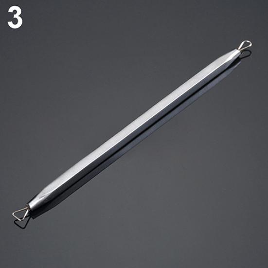 Useful Dual Head Design Acne Needle Stainless Steel White 10 Cm 1 Pc