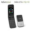 Восстановленный оригинальный мобильный телефон Nokia 2720 раскладной 4G с двумя SIM-картами
