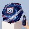 Ipswich Town Football Pattern Printed Mini 5 Folds 8 Ribs Compact Umbrella Windproof Waterproof Lightweight Portable Folding