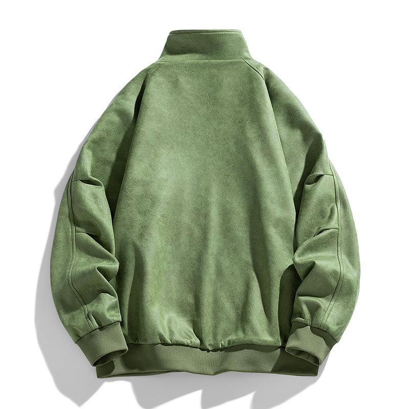 Autumn and Winter Coat Men's Casual Jacket Men's Spring and Autumn Loose Large Size Youth Versatile Stand-up Collar Coat