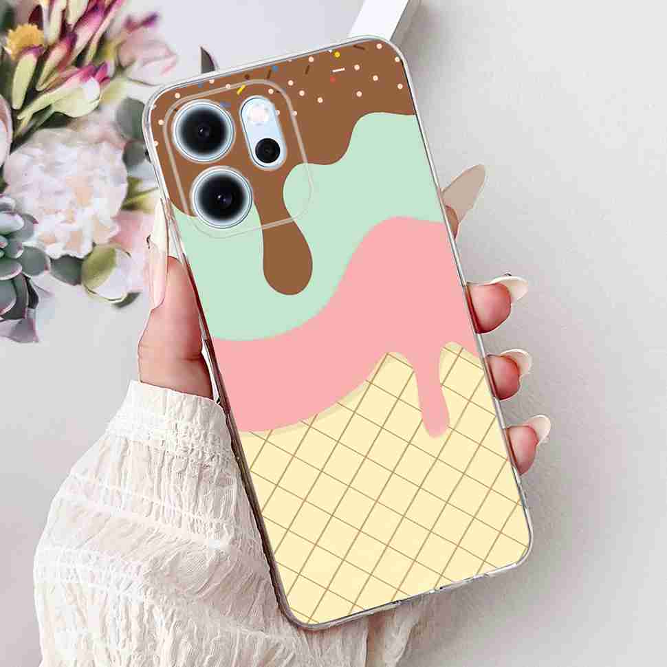 For Oppo Reno14 F 5G CPH27436.57" Case Colorful Butterfly Flowers TPU Soft Silicone Cover For Oppo Reno 14 F RENO14F Phone Cases