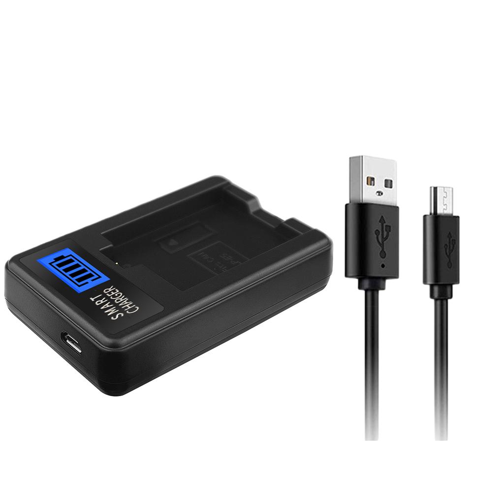 LP-E5 LPE5 LP E5 LCD USB Battery Charger for Canon EOS Rebel XS, Rebel T1i, Rebel XSi, 1000D, 500D, 450D Digital Camera