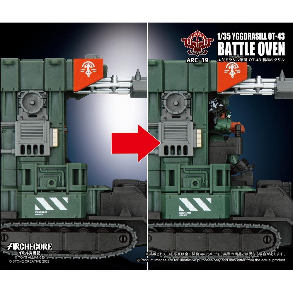 TOYS ALLIANCE ARC 19 "ARCHECORE Imils Senki" 135 Scale Yggdrasil Corps OT 43 Battlefield Grill PVC & ABS Painted Complete Figure