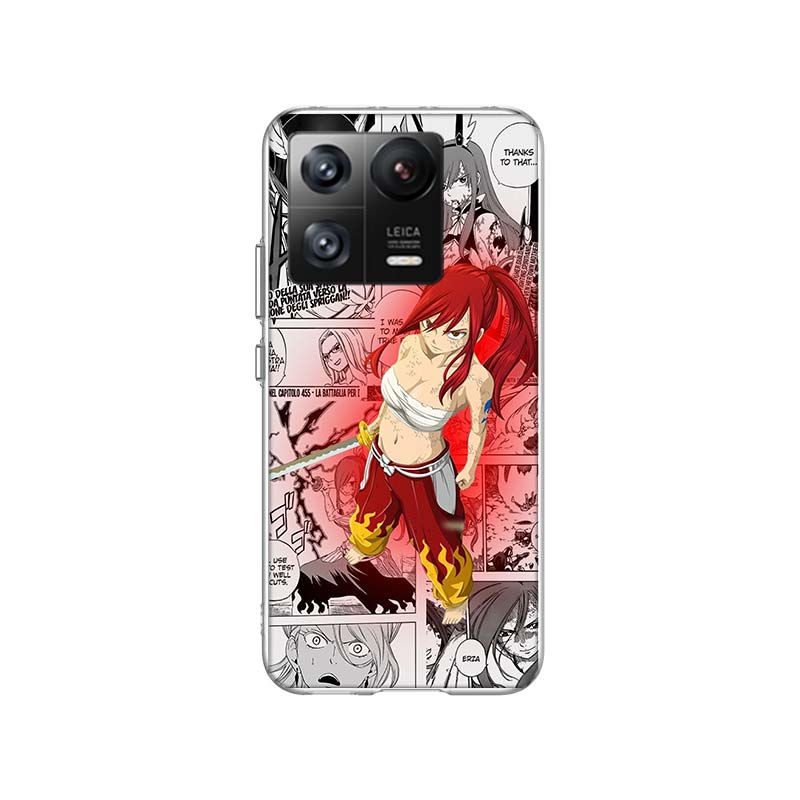 Чехол для телефона Fairy Tail Erza для Xiaomi Poco F7 Ultra X7 X6 M8 M7 M6 M4 M3 Pro X4 Mi 15 15T 14 14T 12T 12S 10T Pro 12 11 Lite Cove