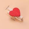 100pcs Photo Clips Heart Wooden Mini Clothes Pins for Scrapbooking, Arts & Crafts, Hanging Photos